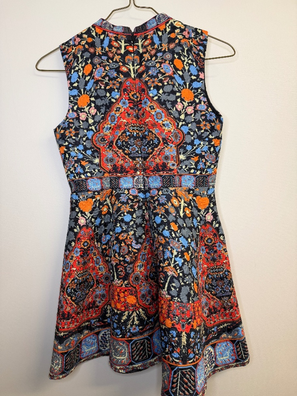 Lulualways Size 5 dress with Mandarin collar and rhinestone details